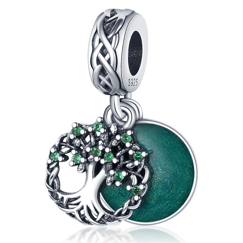 

Other Products 2021Arrival 100% Real 925 Sterling Wishing Tree Charms Fit Original Bracelet DIY Jewelry, Blue;slivery