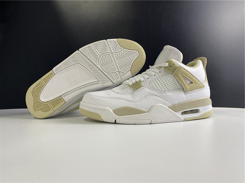 

4 GS Linen White Boarder Blue Light Sand men basketball shoes High Quality 4s mens sports sneaker trainer, Shipping