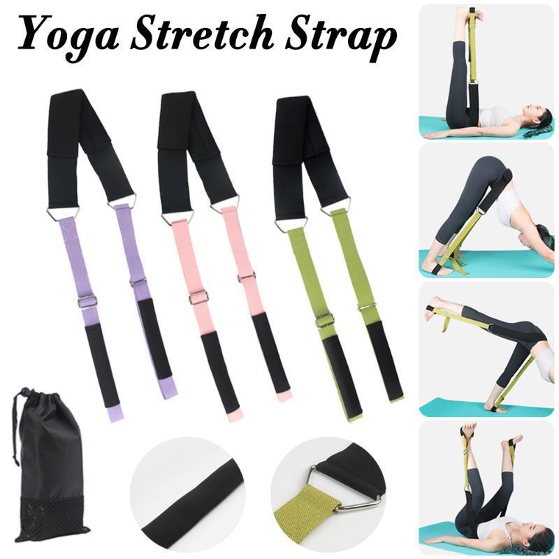 

Yoga Belt Stretch Strap Equipment Fitness Elastic Practice Resistance Opening Training Soft Stretching Yoga Rope In Stock1