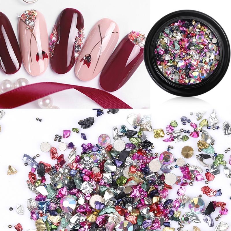 

DIY Gems New Mix Nail Art Decoration Rose Jewelry Gel Glitter Nail Art Decoration Charming Goddess