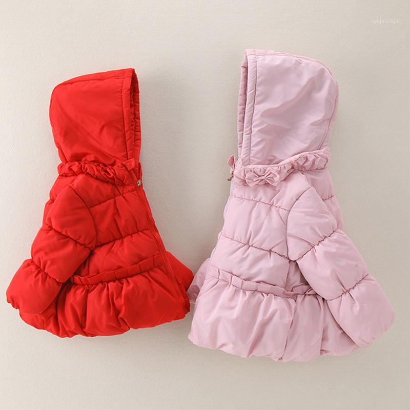 

Pink Red Down Jacket Fashion 2020 New Baby Girl Jacket Casual Solid Color Hooded Children Clothes Kid Autumn Winter Cotton Coat1, Creamy-white