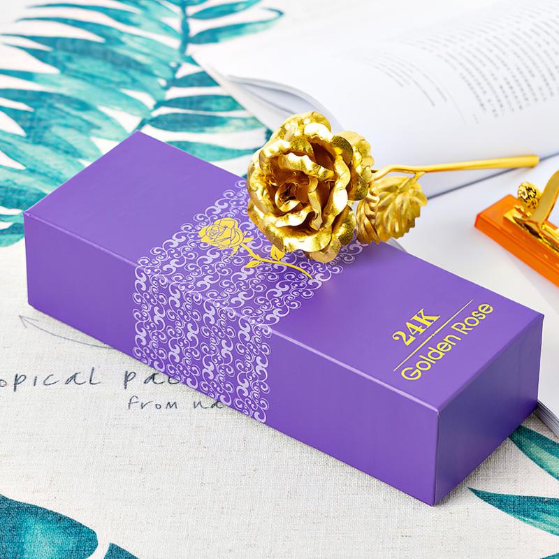 

Valentine'S Day Creative Gift 24K Foil Gold Rose Lasts Forever Love Wedding Decor Lover Lighting Rose Dropshipping, Blue