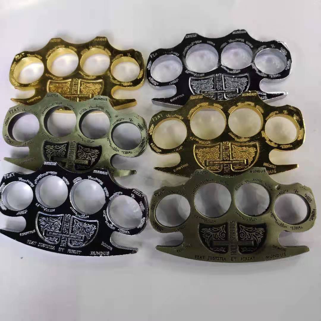 

Glass fiber alloy finger tiger four finger self defense weapon iron hand brace aluminum alloy self defense equipment clasp 502