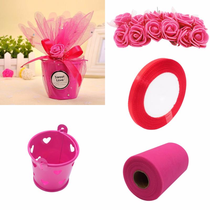 

1pcs Mini Hollow Heart Bucket Candy Box Container For DIY Baby Shower Birthday Wedding Party Packaging Gift Baskets
