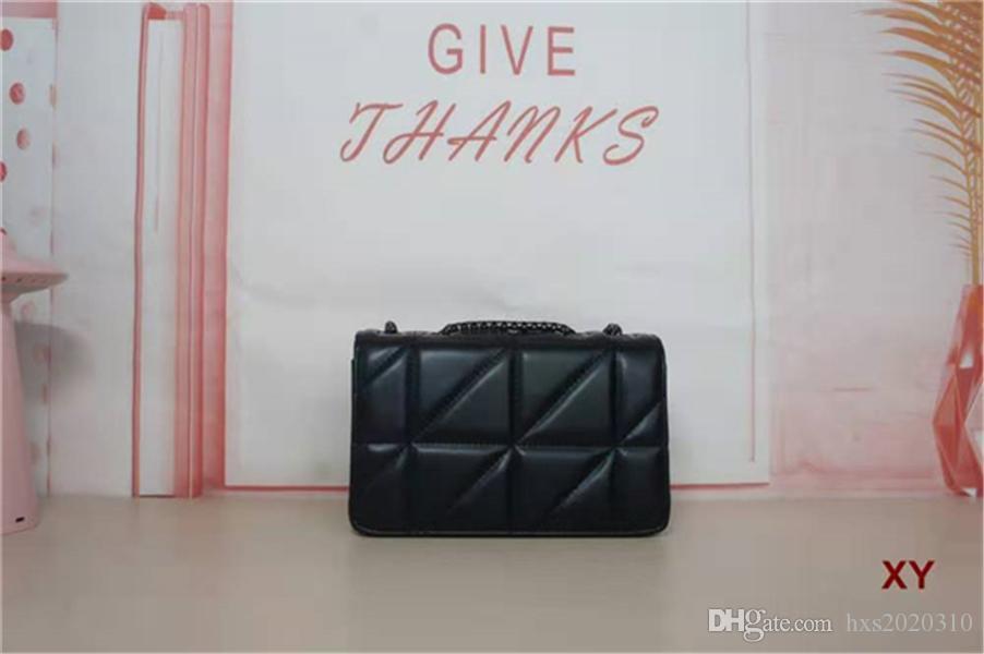 

2697 A NEW handbags Y-shaped quilted real leather women bags chain shoulder bag high quality Flap bag multiple colour free ship