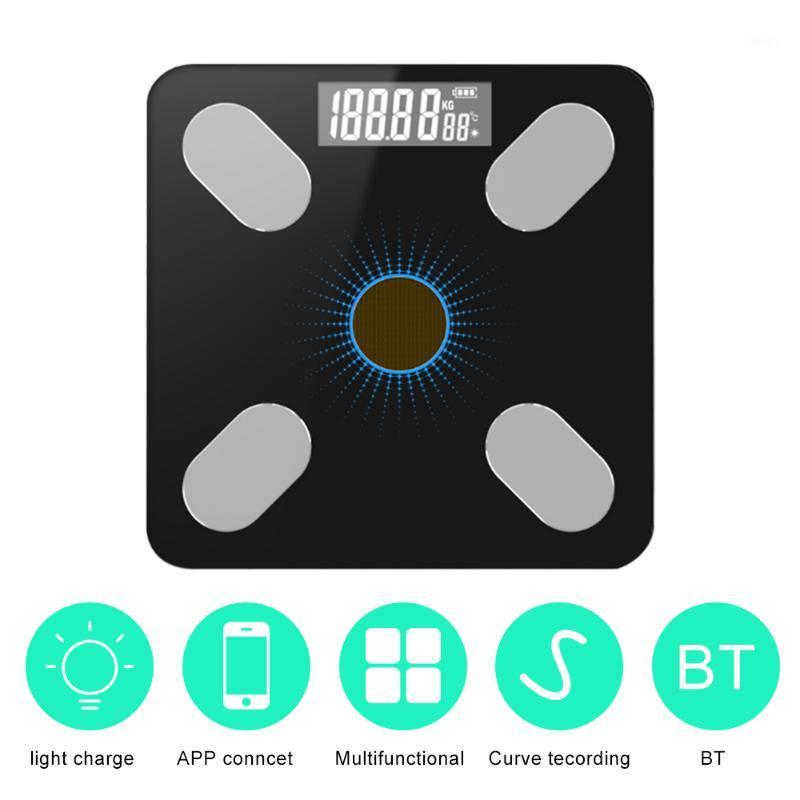 

APP BT Body Intelligent Fat Scales Solar-Power Weight Scale High Precision Gift for Family Body Health Care1