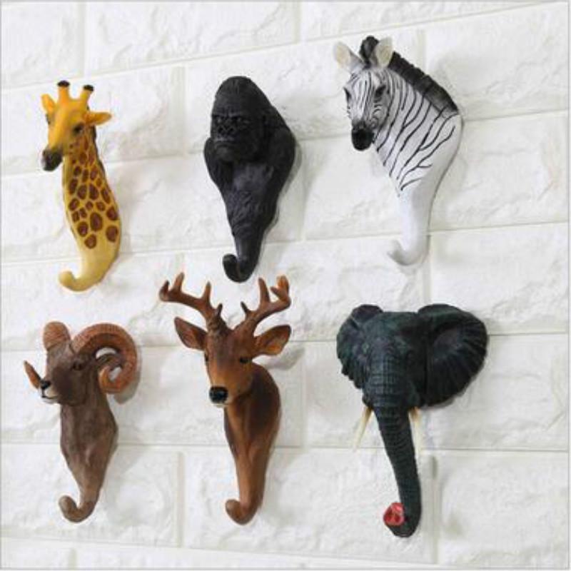 

Creative Animal Series Wall Decor Hook Wall Door Hook Hanger Bag Keys Holder Multi-Purpose Decorative Home Decoration MJ707