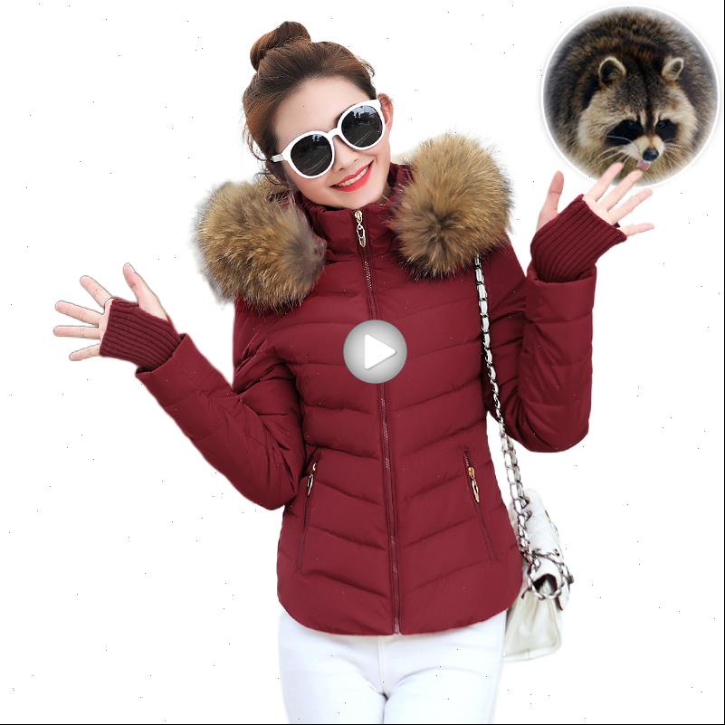 

2021 winter jacket women faux fur womens parkas thicken outerwear solid hooded coats short female slim cotton padded, Black