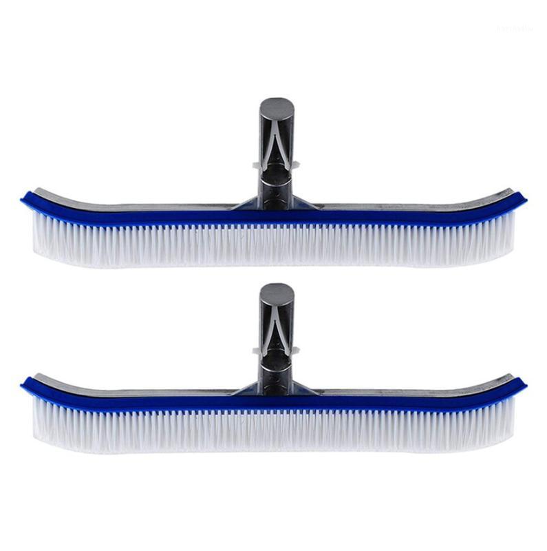 

2Pc Swimming Pool Cleaning Brush Algae Floor and Wall Handheld Brush Cleaning Tool1