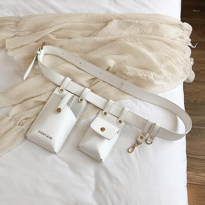 

Women Waist Bag Fashion Leather Waist Belt Bag Crossbody Chest Bags Girl Fanny Pack Small Phone Pack shoulder strap Packs #251, Beige