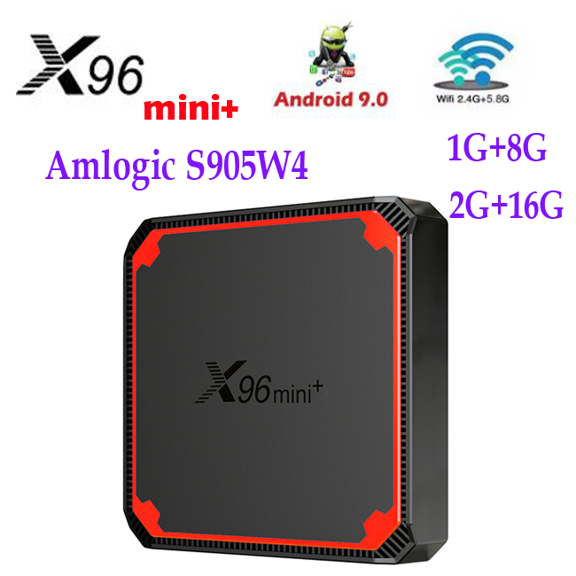 

X96 MINI PLUS Amlogic S905W4 Android 9.0 TV Box 1G 8G/2GB 16GB 2.4G&5G 4K Media Player Updated X96 MINI