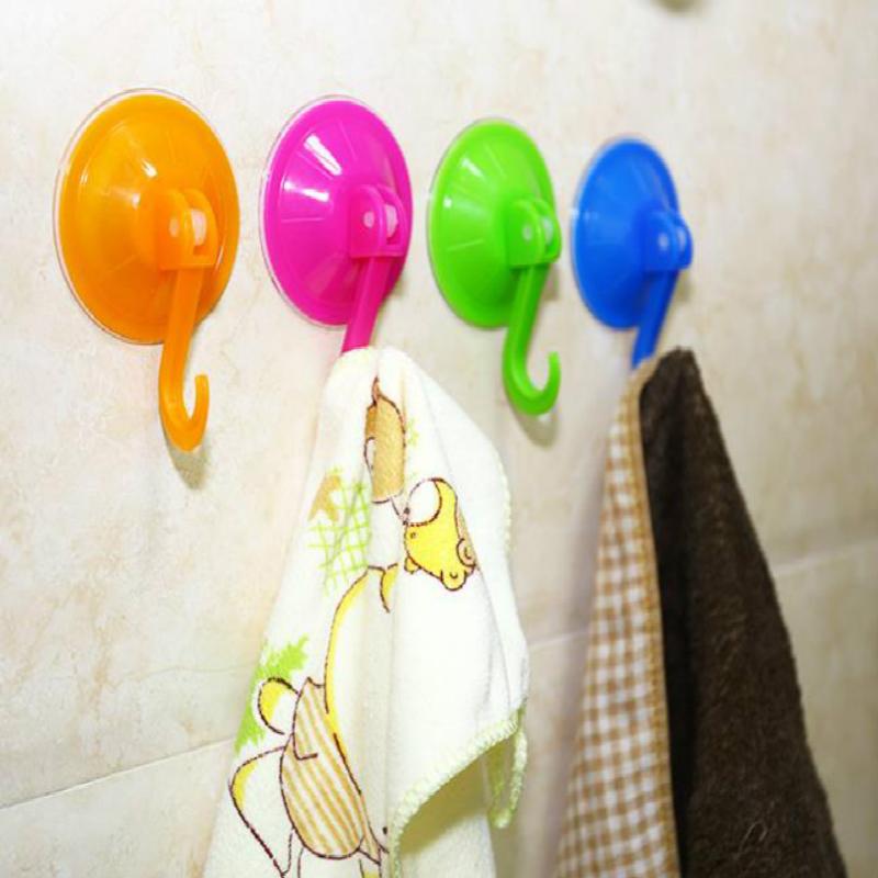 

D 7cm bathroom kitchen key holder wall hook suction cup universal hanger towel hooks Cooking tools wall holder 15pcs/lot