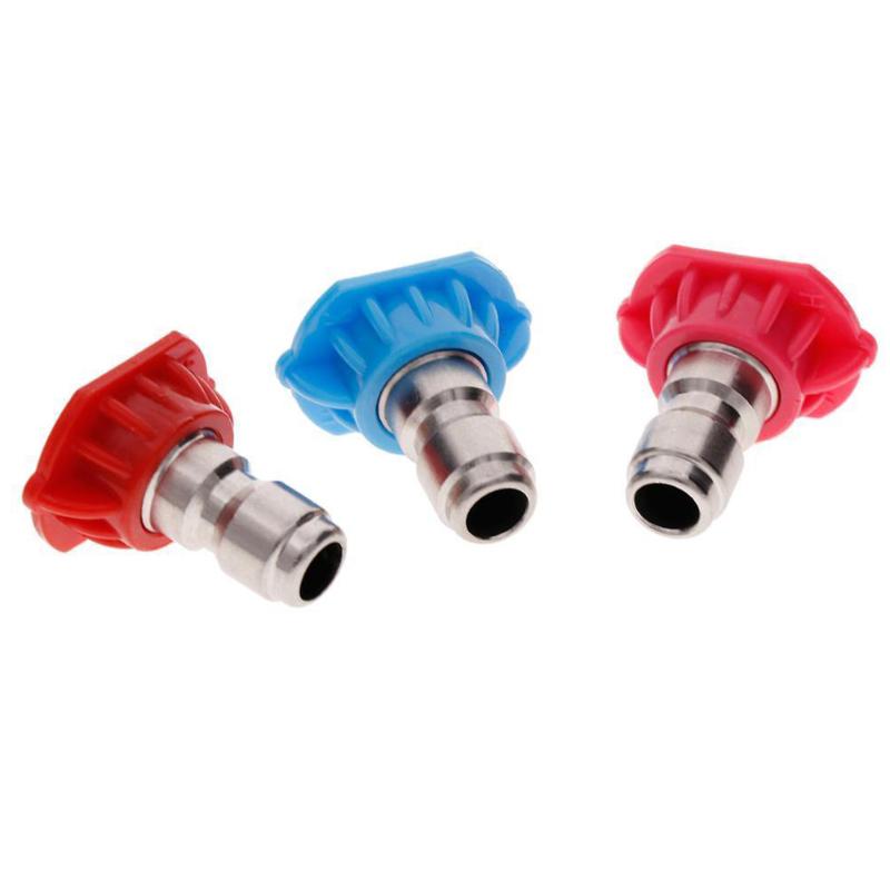 

7pcs Cleaning Pressure Washing Multipurpose Accessories Lightweight Quick Connecting Outdoor Spray Nozzles Tips Watering Garden, As pic