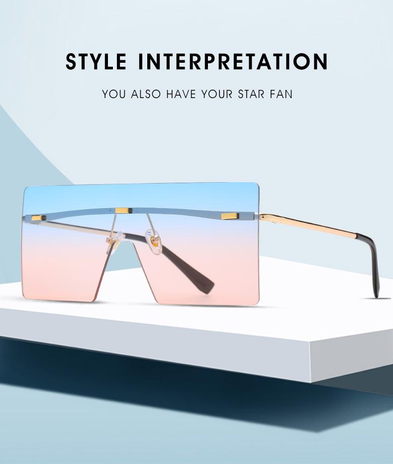 

Fashion Trend-Sunglasses, boundless brand design for men and women, cool square shield, future style, fashion, 2021 4233