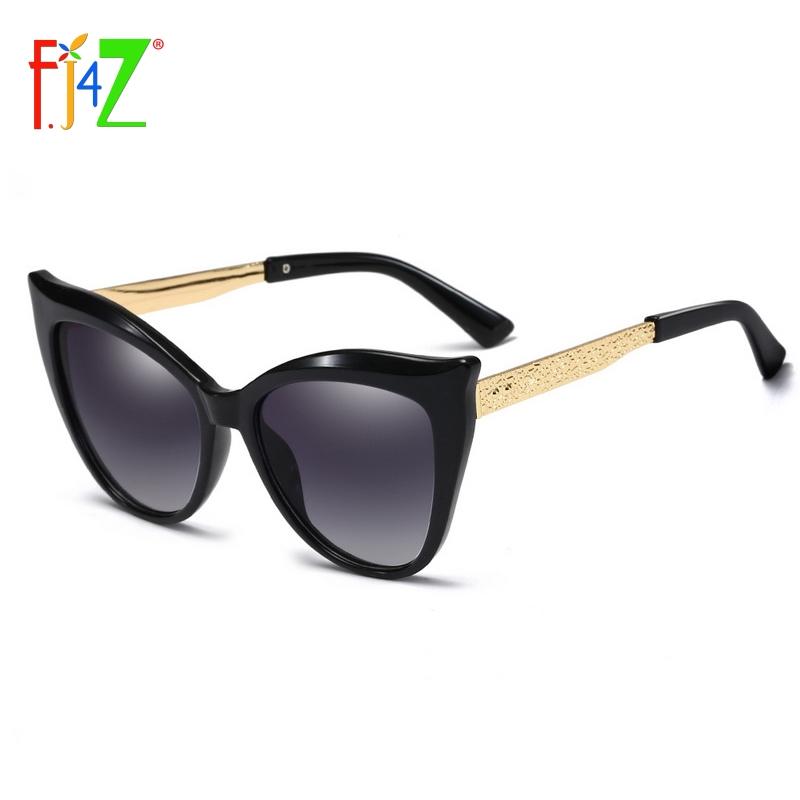 

F.J4Z Classic Women's Cat Eye Sunglasses Fashion Vintage Retro Gradient Lens Sun Protection Eyewear Glasses UV400