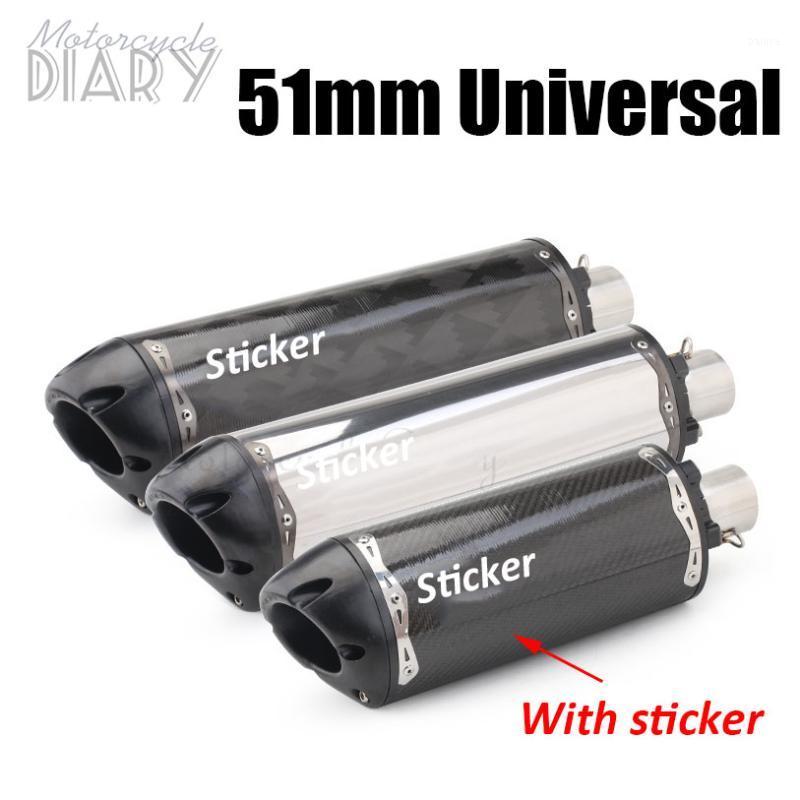 

51mm Universal Modified Motorcycle Exhaust Pipe CNC For Two Brother Bro Two-Brother CBR650 R1 R6 R3 Escape Moto USA Carbon Fiber1