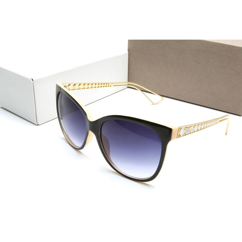 

High Quality Luxury Womans Sunglasses Fashion Mens Sun glasses UV Protection men eyeglass Gradient Metal hinge eye women nglasses with Origi, White;black