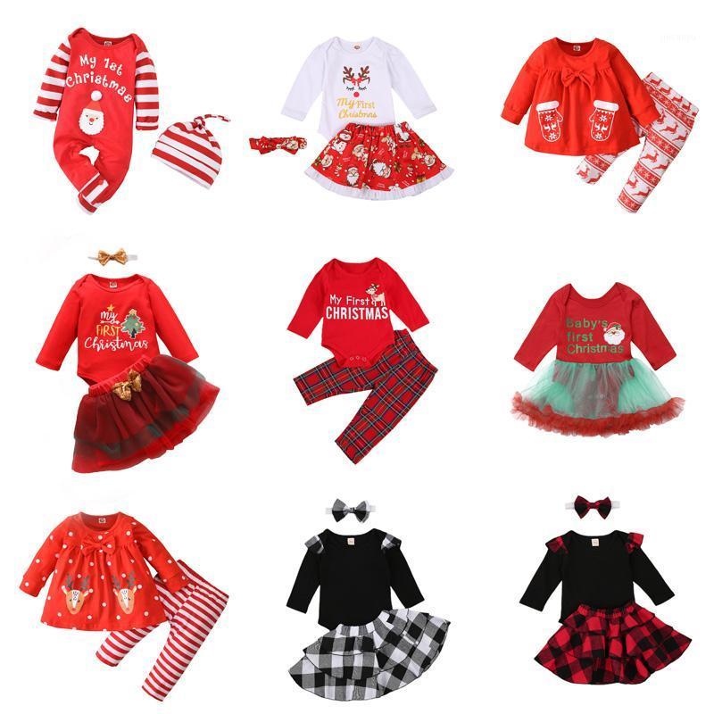 

Newborn Baby Christmas Clothes Set Outfit Autumn Infant Boys Girls Long Sleeve Tops/Romper+Pants/Skirts/Hat Xmas Clothing Sets1
