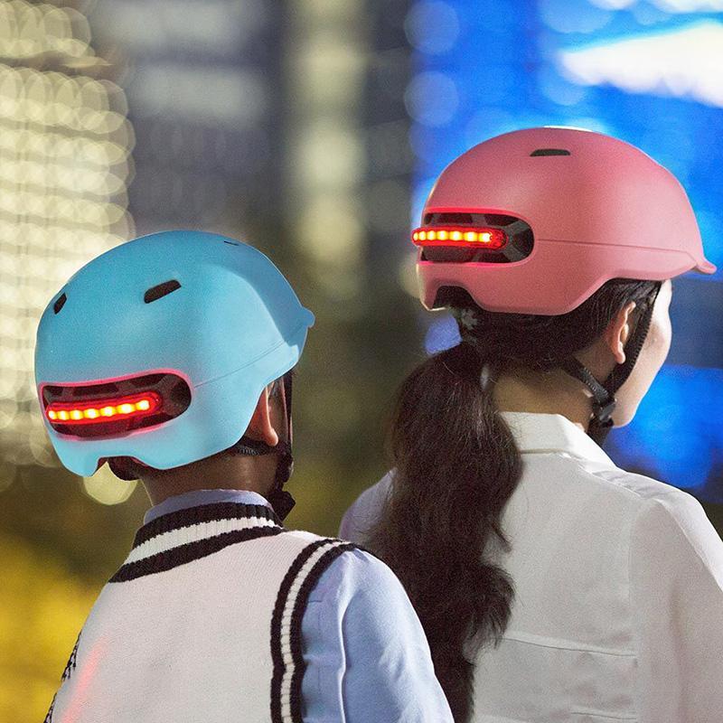 

Smart LED Warning Flash Riding Helmet Electric Scooter Bicycles Motorcycles S551, Pink