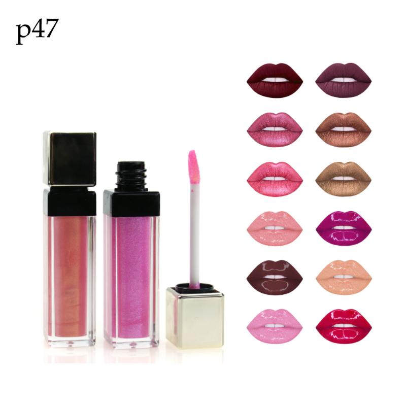 

private label Small batch custom Lip gloss long lasting moisturizing gloss cosmetic liquid lipstick no logo, 50pcs your logo