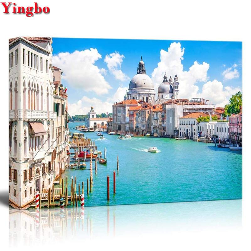 

5D Diamond Painting Venice Water Town Full Square Drill Picture Of Rhinestones Diamond Mosaic Cross Stitch Home Decoration