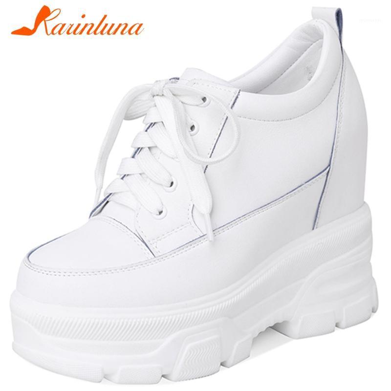 

KARIN Big Size 32-40 Brand New Ladies Casual Party Pumps Fashion Height Increasing Pumps Women Genuine Leather Shoes Woman1, Blue