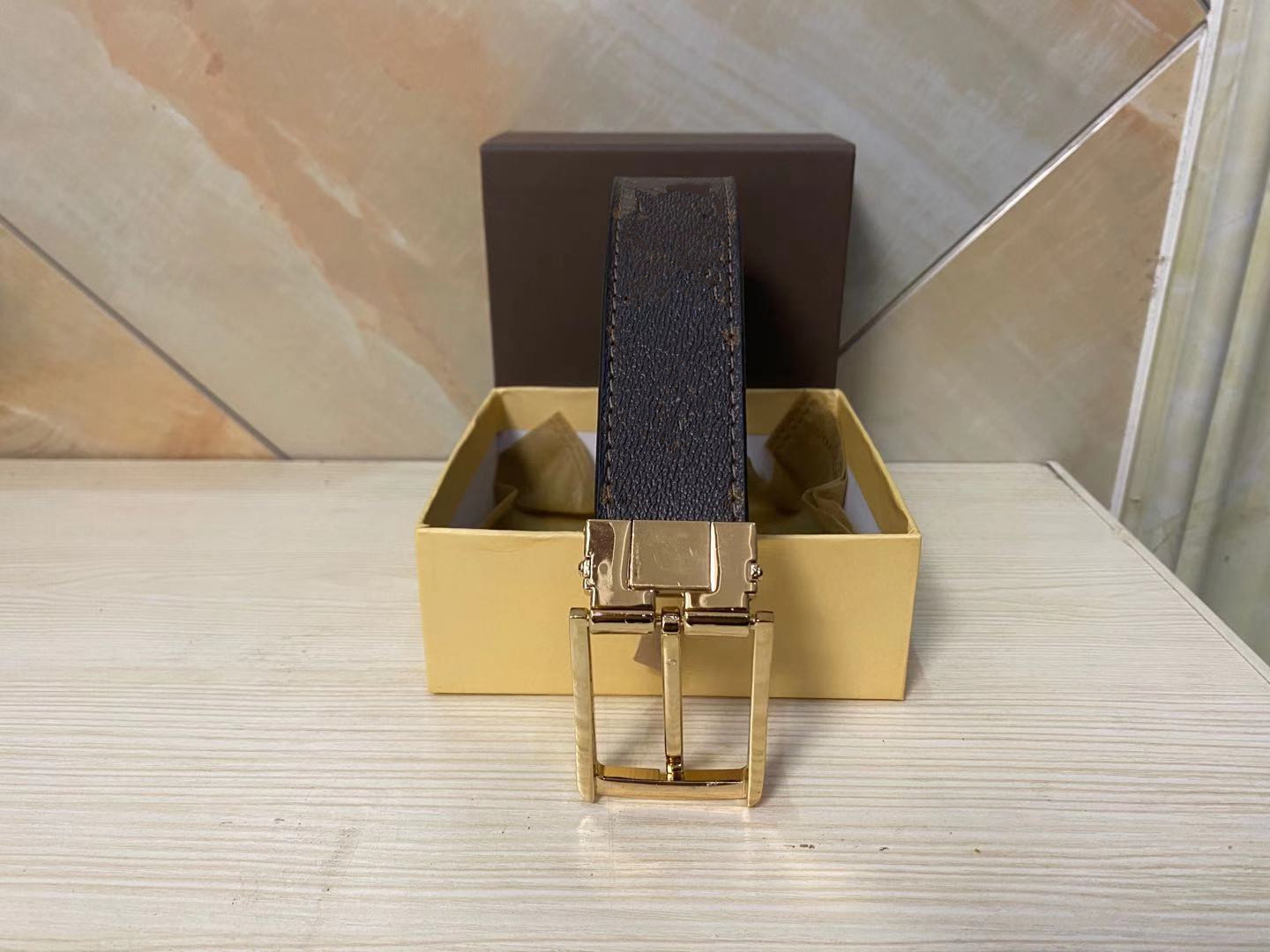 

2021 tie fashion business casual style belt width 3.4cm mens womens belts men designers size 105cm-125cm