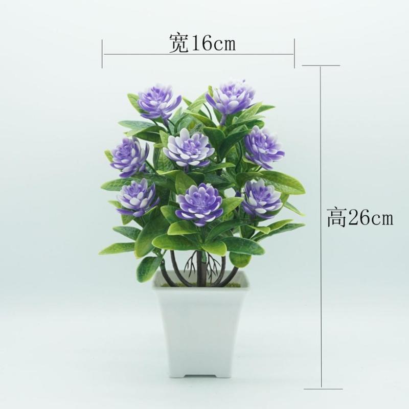 

New artificial flower bonsai artificial flower decoration simulation small potted living room indoor simulation plant decoration1, Green