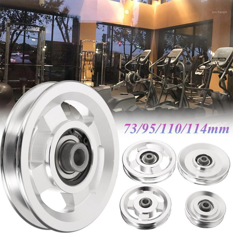 

Universal Aluminium Alloy Wearproof Bearing Pulley Wheel Cable Home Gym Sport Fitness Equipment Part 73/95/110/114mm Diameter1