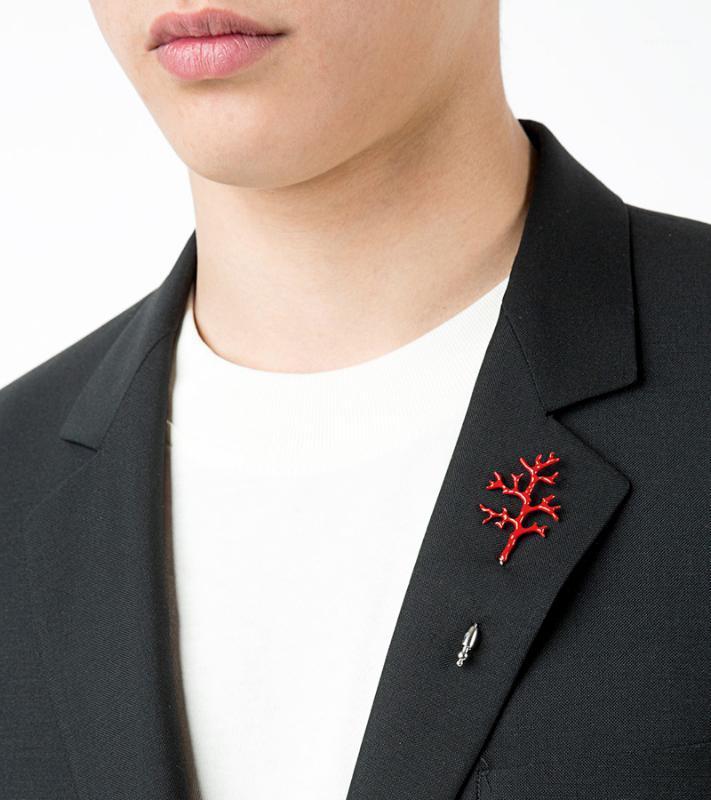 

2020 Fashion Trends Red Branch Enamel Pins Wholesale Women Brooch Pins Accessories1