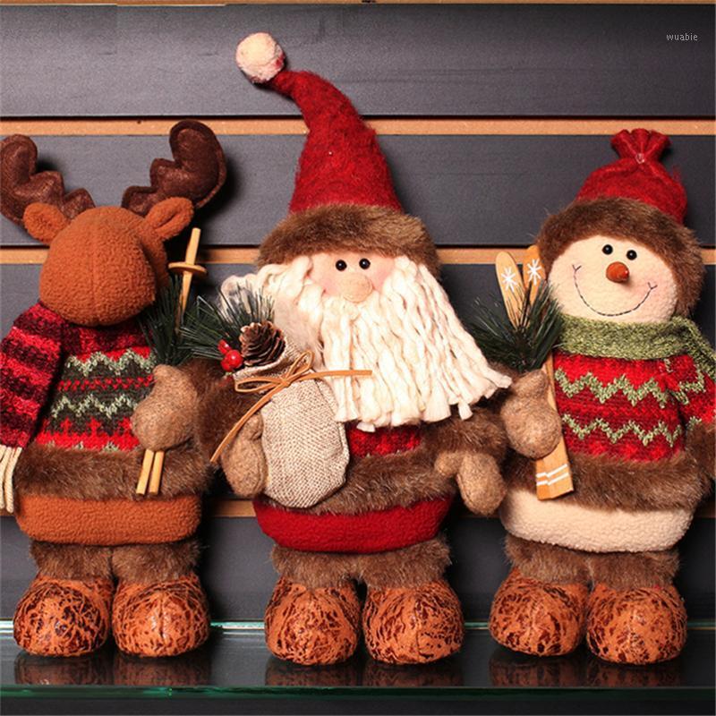 

Christmas Decorations for Home Santa Claus Snowman Christmas Dolls Natal Figurines Gift for Kid decoracion navidad1