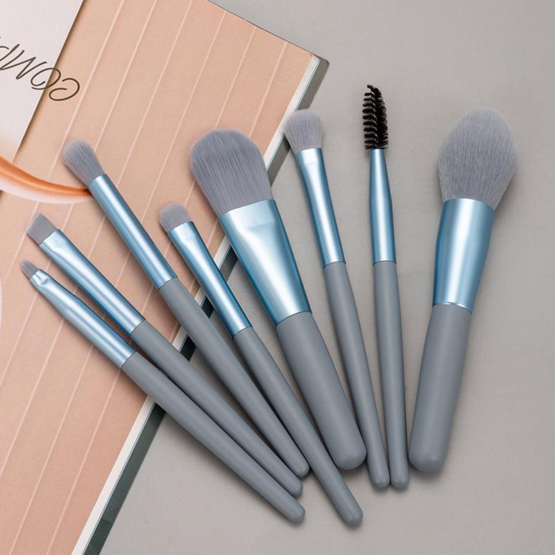 

ANMOR 8Pcs Mini Size Makeup Brush Set Foundation Highlighter Blending Eye shadow Eyelash Eyebrow Brush For Make Up Pincel