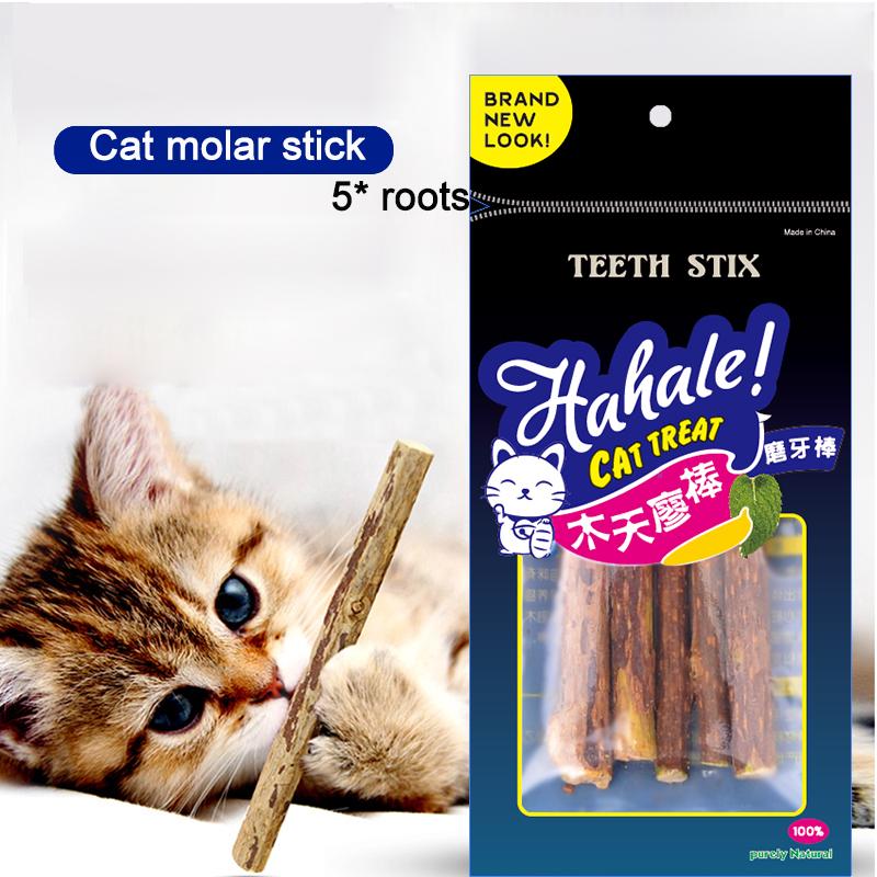 

5 Pcs/bag Cat Molar Toothpaste Chew Stick Natural Catnip Cat Cleaning Teeth Cats Toy Matatabi Actinidia Silver Vine