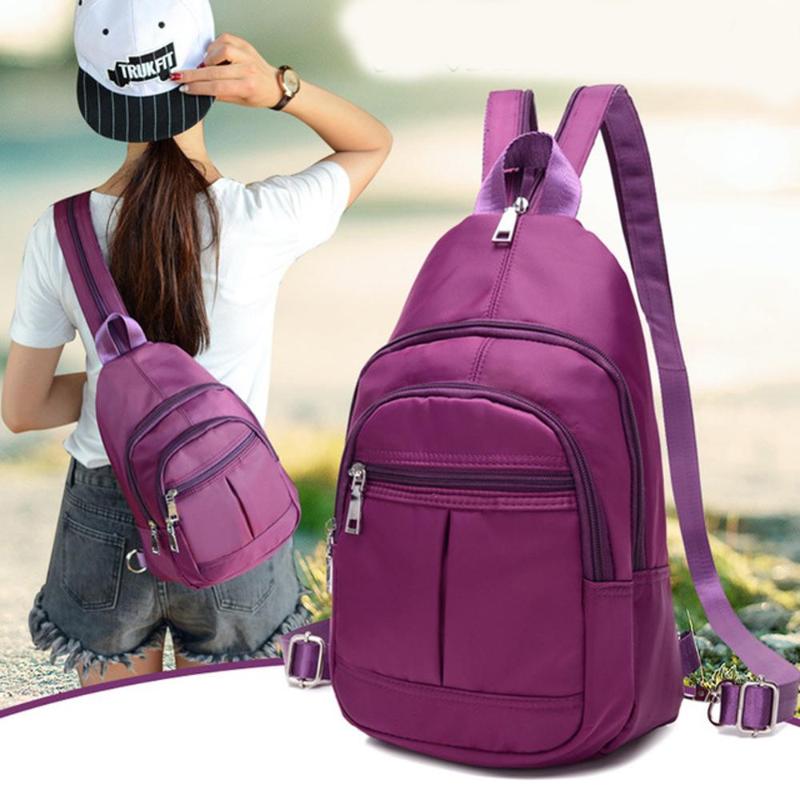 

Ultralight Fashion Outdoor Backpack Bag Running Jogging Bags for Women Daily Use Chest Bag Sling Shoulder Pack, Rose red