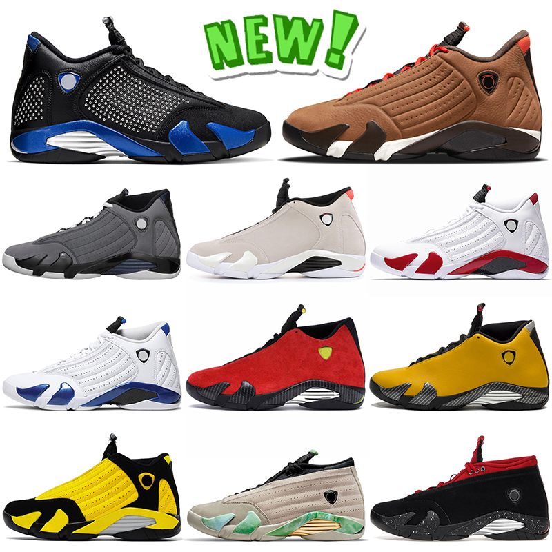 

Wholesale 14 14s Jumpman Basketball Shoes Mens Winterized SPM Black Desert Sand Light Graphite Candy Cane University Red Fortune Red Lipstick Sneakers Size 40-47, A46 particle grey 40-47