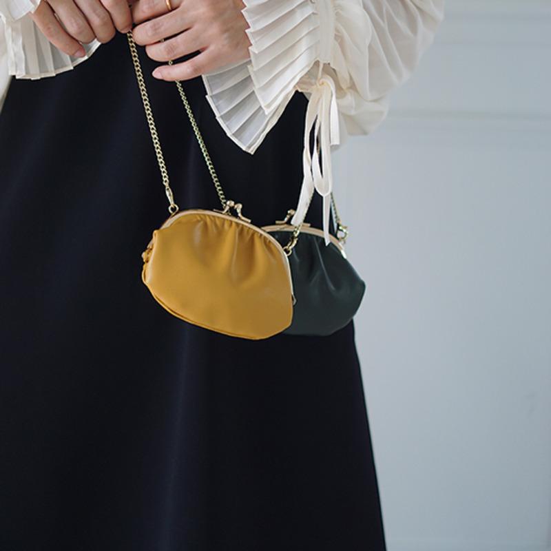 

Fashion Solid Color Mini Coin Purse Vintage Chian Crossbody Shoulder Pack 2020 New Women Dumplings Pack D392, Yellow