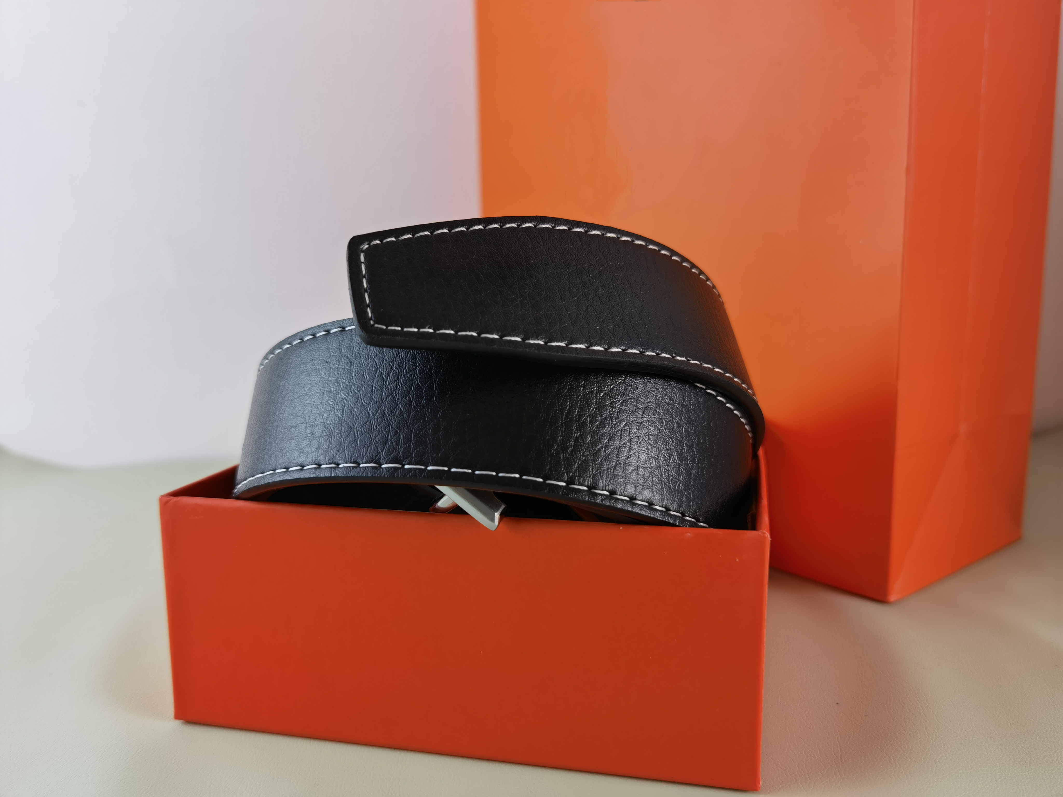 

2022 men designers belts classic fashion business casual belt wholesale mens waistband womens metal buckle leather, Silver