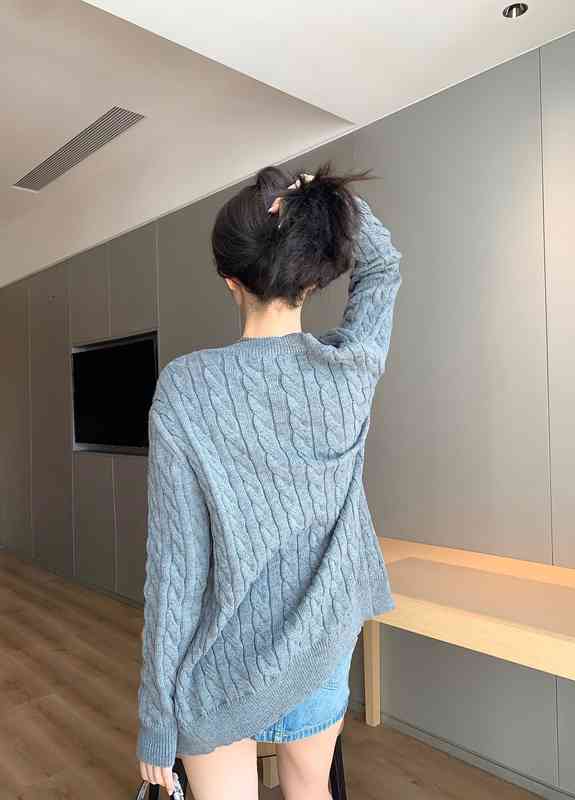 

Women's Sweaters sweaters women fashion designer winter sweater N ew Zealand 100% lamb wool yarn Jacquard technology embellished sexy all-match jumper 6D5Y, Gray