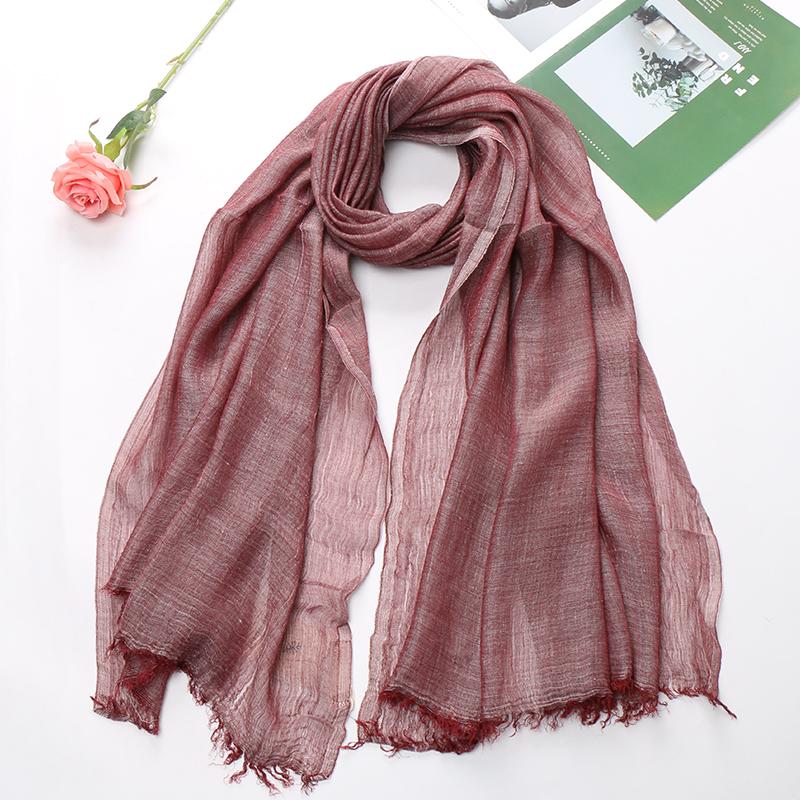 

New soft linen scarf hijab cotton Fashion shawl tassels solid color wraps headband scarf/ scarves180*90cm 10pcs/lot