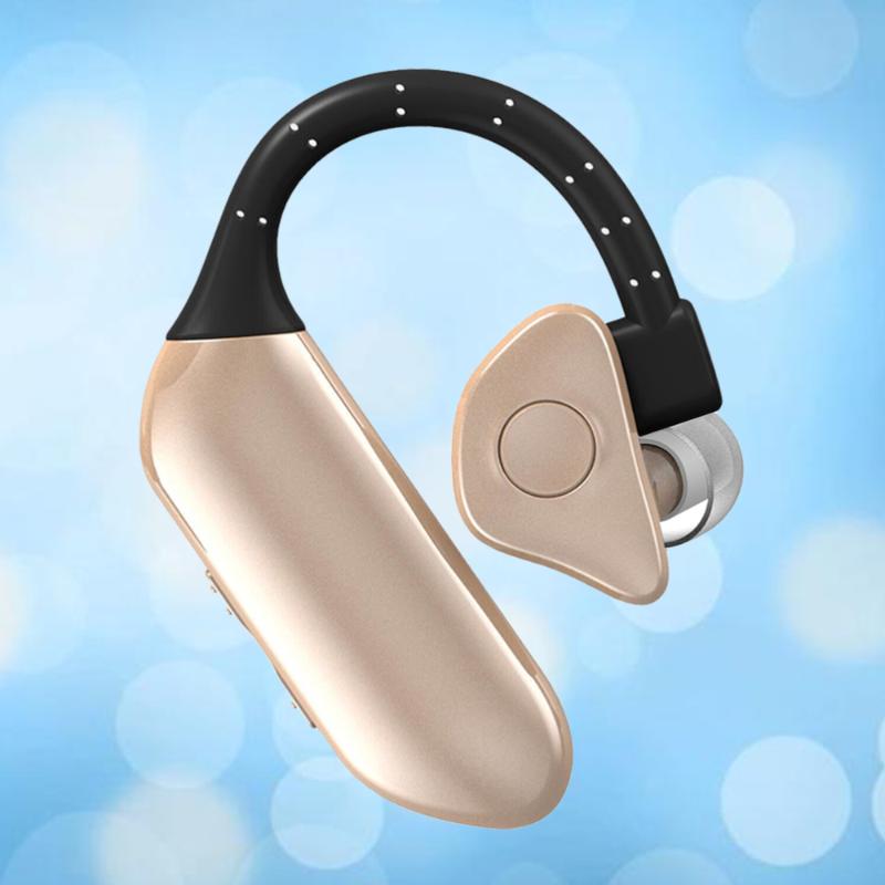 

1 PC Bluetooth Headphone Business Earhook Detachable Handsfree Earbud Stereo In Ear Headset, Silver