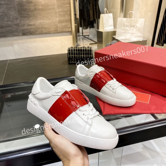 

top new Man Fashion Mens Women Leather Breathable Shoes Open Low sports Sneakers yh200906, 14