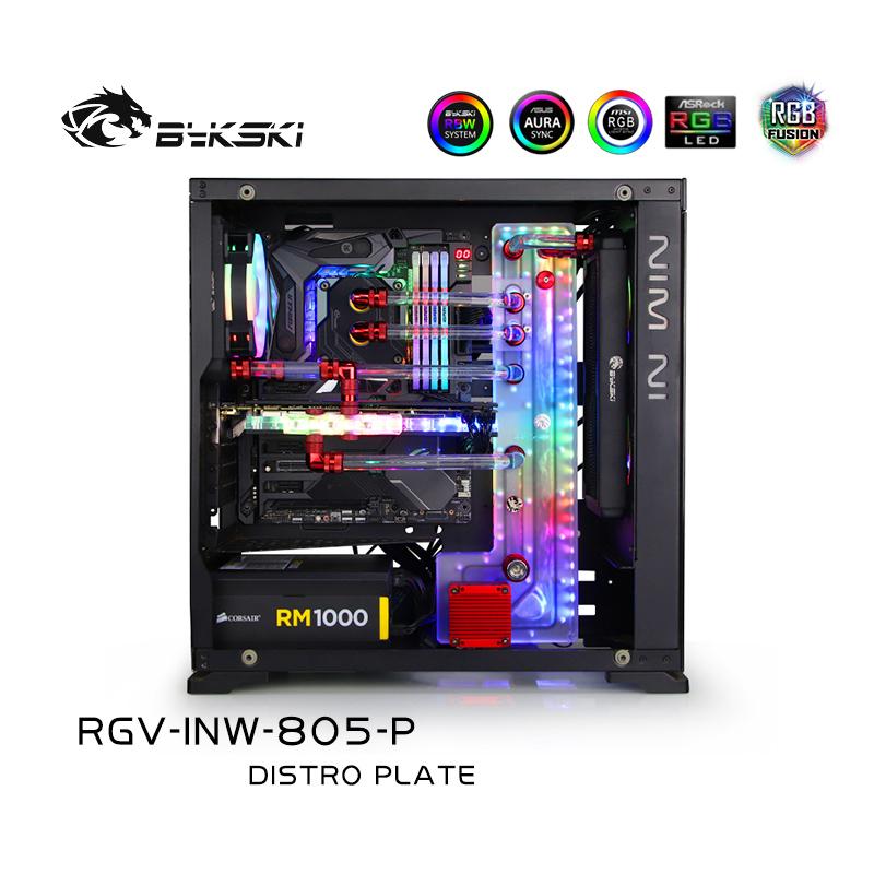 

Bykski RGV-INW-805, Waterway Boards For In Win 805 Case, For Intel CPU Water Block & Single GPU Building