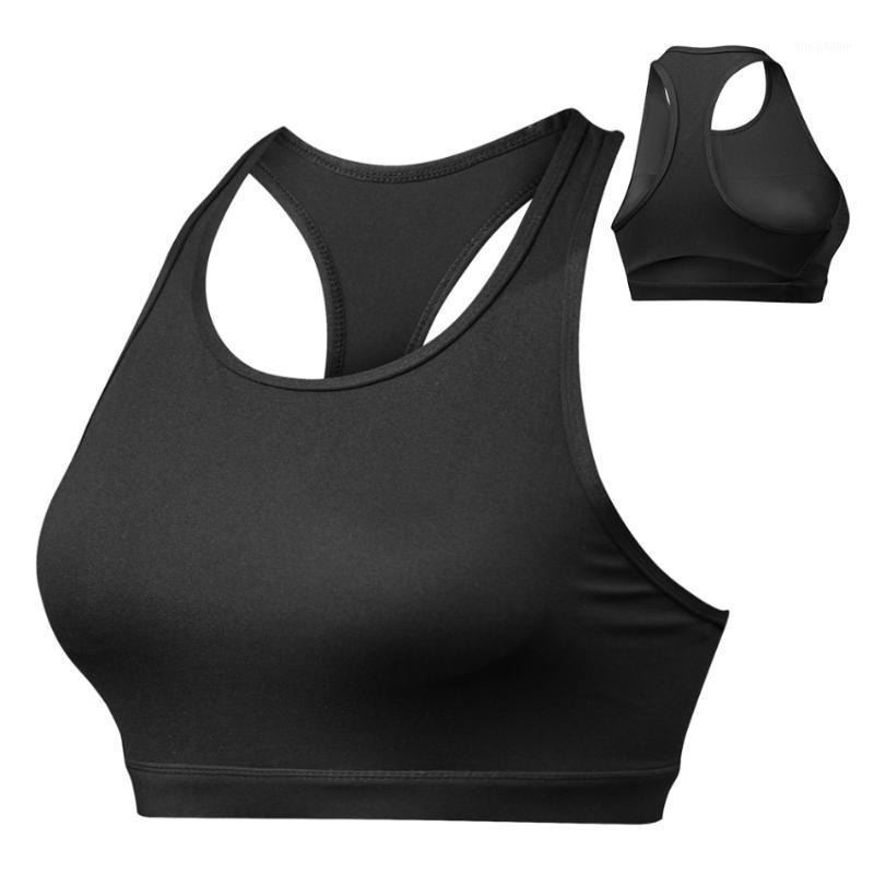 

Women Fitness Bra Sports Sportive Vest Bra Gym Working Out Underwear High Impact Activewear Running Undergarment Sportswear1, Black