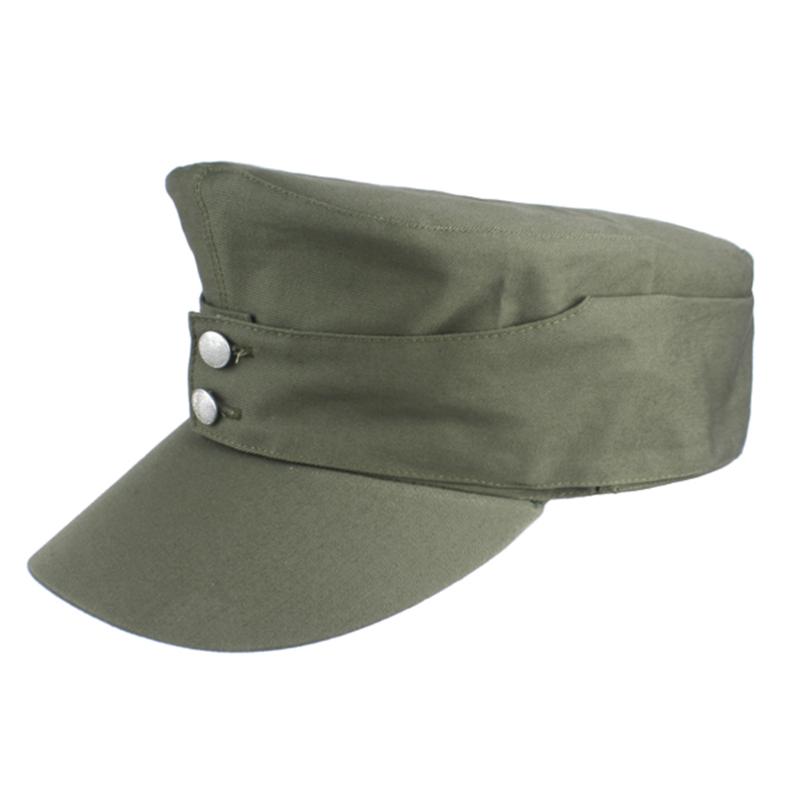 

WWII German Army Elite EM Summer Panzer Field Cotton Cap Hat M L XL, As pic