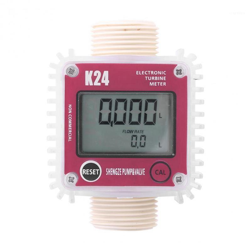 

K24 Turbine Digital Oil Fuel Flow Meter Gauge For Chemicals Liquid Water1