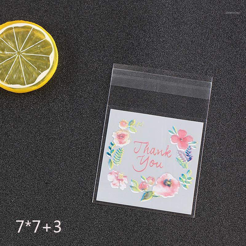 

100Pcs Cookie Candy Plastic Gift Bags Thank you Paper Sticker For Wedding Christmas Birthday Halloween Party Gift Packaging Bag1