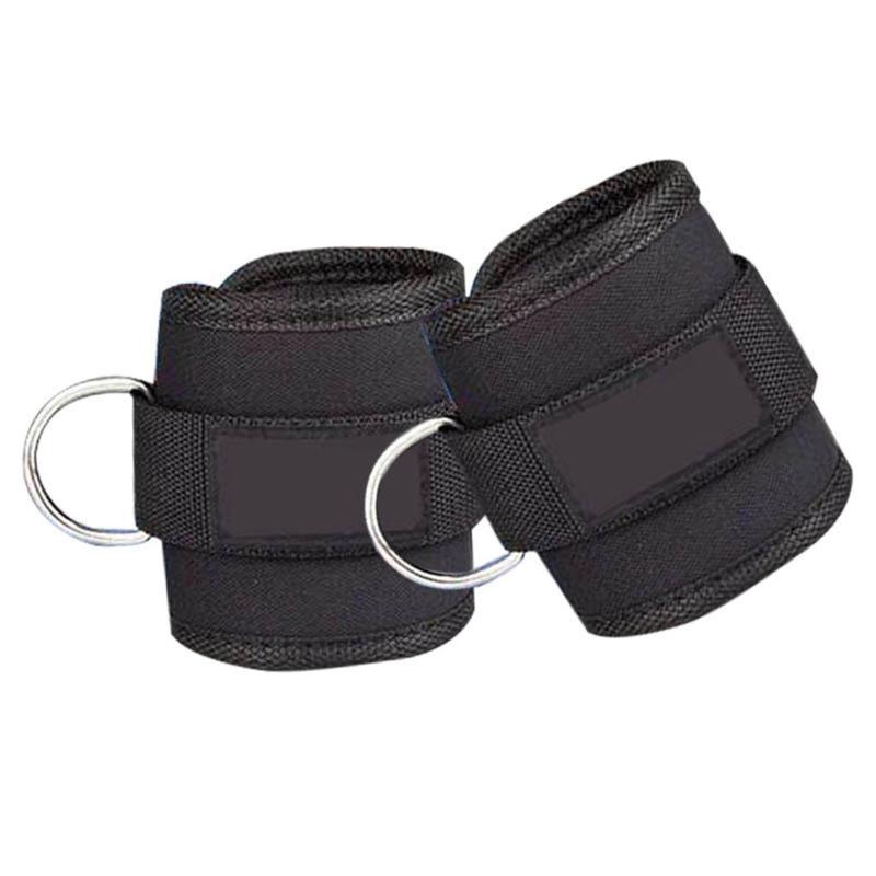 

D-ring Ankle Strap with Durable Cuffs Resistance Band Accessories for Ab,Leg & Glute Exercise Home Gym Fitness Weight Equipment