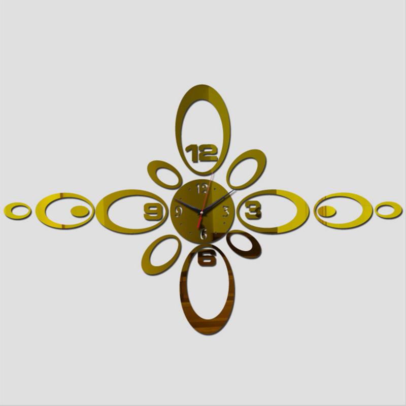 

2020 New Hot Wall Clock Modern Design Watches Quartz Diy Watch Clocks Stickers Home Decor Mirror diy free Shipping