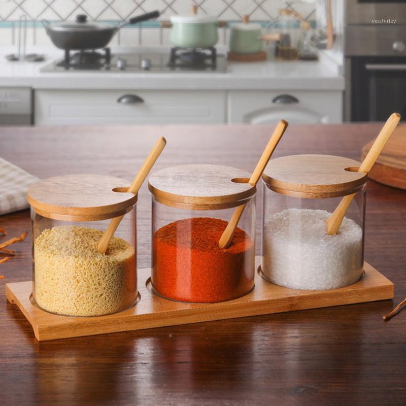 

Spice Jars Can Storage Containers With Bamboo Lid Kitchen Storage Jar Container Organizer For Serving Coffee Nuts1