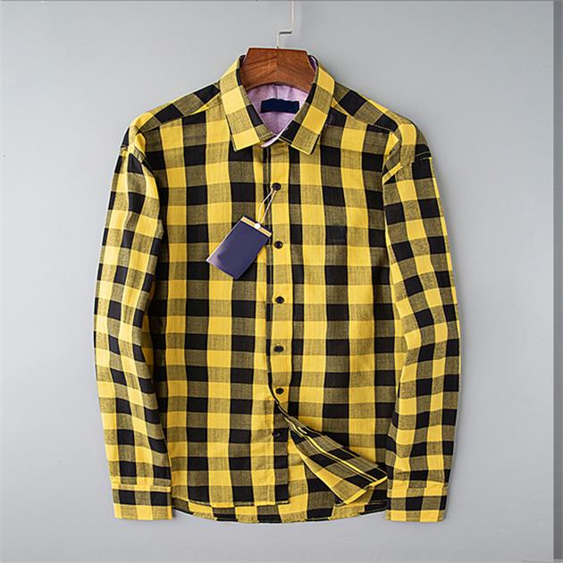 

luxury designer fashion trend men's shirts wear long sleeve business casual brand spring slimming M-3XL#10, Green